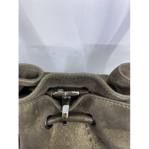 salvatore ferragamo handbag bronze shoulder bag - Picture 3 of 12